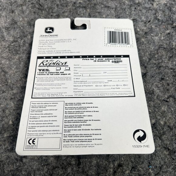 Vintage 2001 Ertl John Deere V-Tank Slurry Spreader NEW 1/64 #15329 - Picture 5 of 8